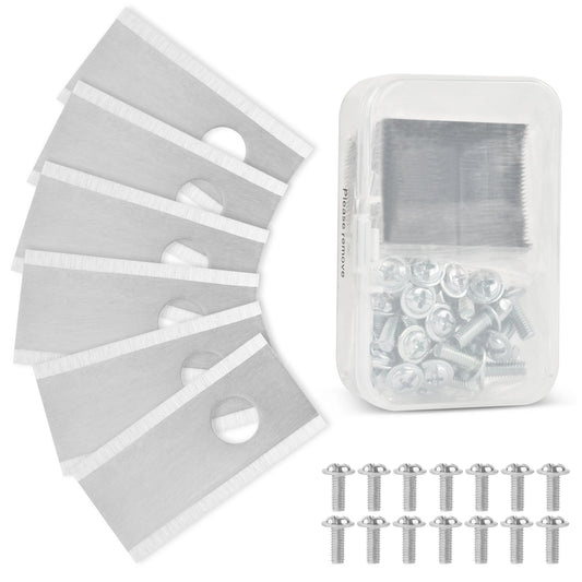 36*18*0.9mm 30pcs Replacement Blades for Robot Lawn Mower for Worx LandXcape Lawn Mower Blades Titanium Robot Lawn Mower Blades