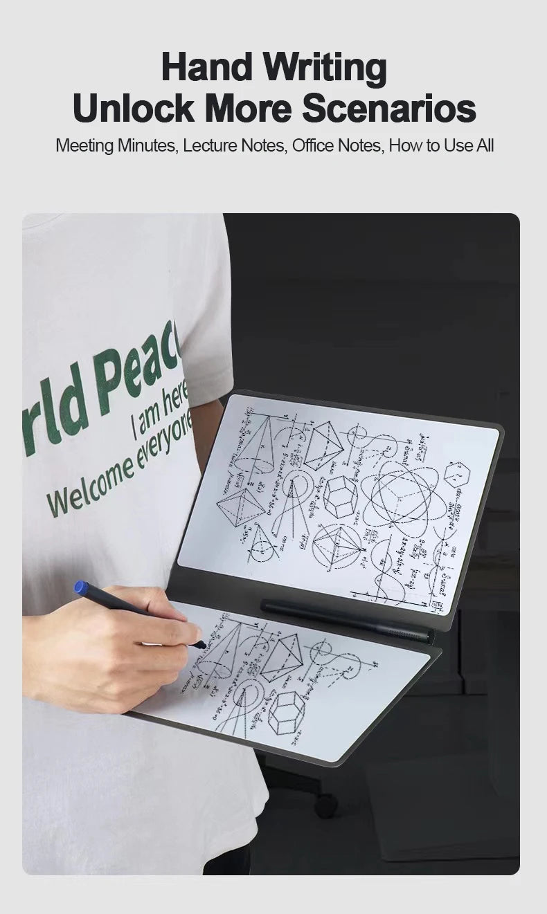 Erasable Whiteboard Notebook A5 Leather Portable Drafting Notebook Writing Board Desktop Memo Pad