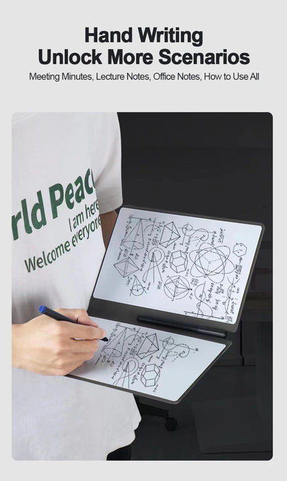 Erasable Whiteboard Notebook A5 Leather Portable Drafting Notebook Writing Board Desktop Memo Pad