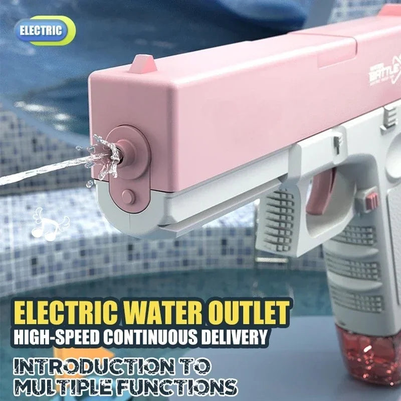 Electric Water Gun Toy Portable Automatic  Electric Burst Water Gun Kids Outdoor Water Toys