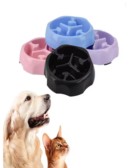 Pet Dog Anti Choking Slow Food Bowl, Anti Slip And Spilled Dog Food Slow Food Bowl, Rice Bowl, Dog Bowl, PP Bowl