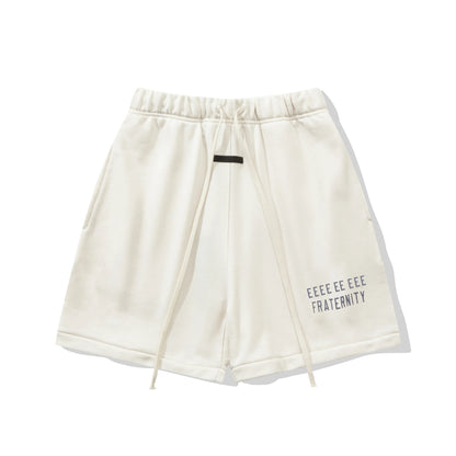 Fashion Design Men's T-shirts Two Rows Letter Logo Streetwear Designer Brand Men's T-shirts Sets