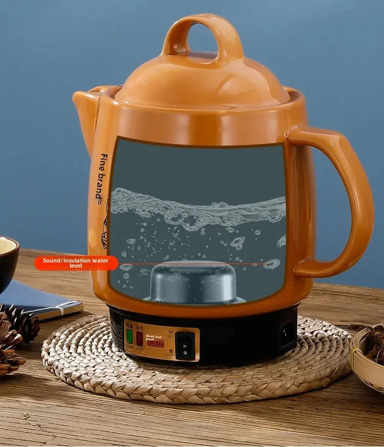 Shanyoujia Ceramic One-Piece Electrochemical Health Pot Automatic Boiling Medicine Pot Insulated Electric Heating Pharmacy Pot