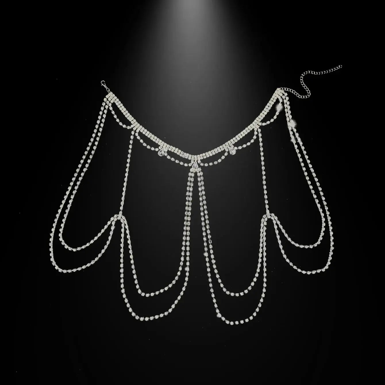 Light luxury dress accessories, tassel shoulder chain, fashionable and versatile body chain, niche high-end sense, temperament a