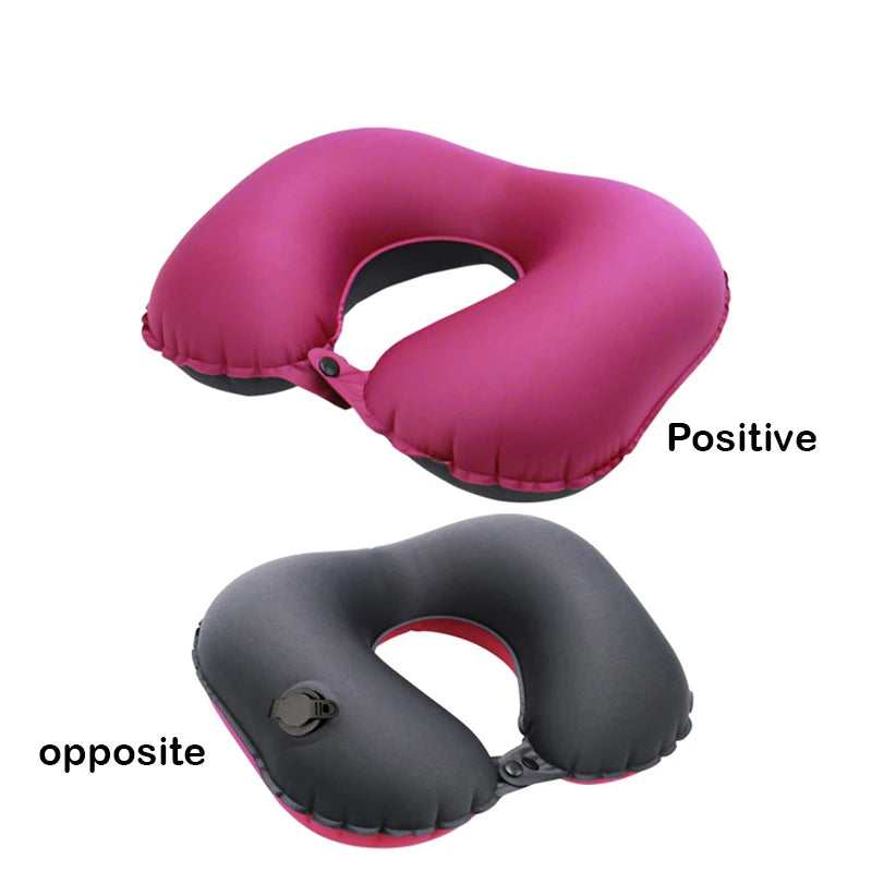 Inflatable Neck Pillow for Travel, Inflatable Travel Pillow for Airplane, Neck Air Pillow, Travel Neck Support