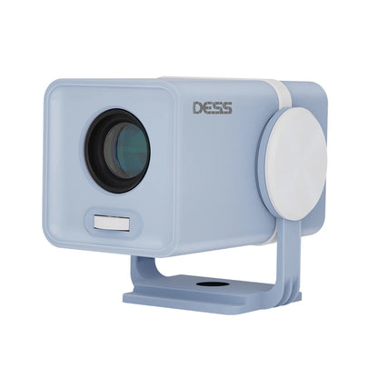 DESS Portable Dual-Band WiFi6 Bluetooth 5.0 Android 13 Smart Projector Suitable for Home Theater Video Power Bank Power Supply