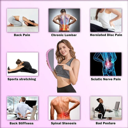 Back Stretcher,Neck&Back Stretcher,Back Stretcher for Lower Back Pain Relief,Multi-Level Adjustable Spine Stretcher for Sciatica