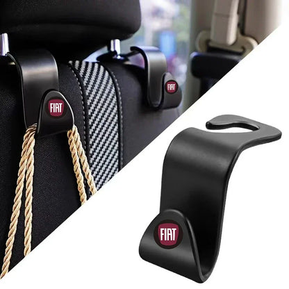 Car Seat Back Hooks Vehicle Clips Durable Hanger For FIAT 500 Grande Stilo Freemont Punto Astra Bravo Ducato Centoventi Fiorino