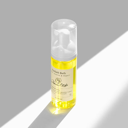 GLAMLASH 60ml No tears Formula Fruit Scent Eyelash Foam Cleanser For Lash Extension Shampoo Pump Press Lash Washing Bottles