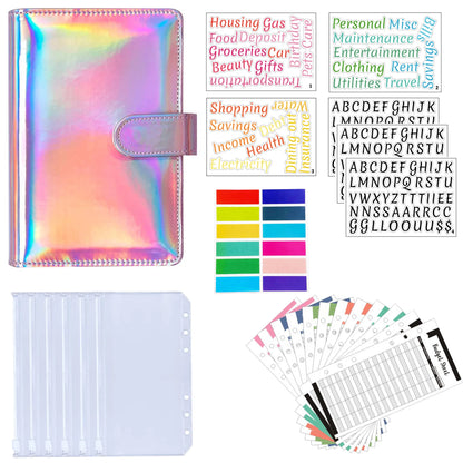 A6 Binder Cash Envelopes for Budgeting Money Organizer for Cash Money Envelopes for cash Leather A6 Binder with zipper