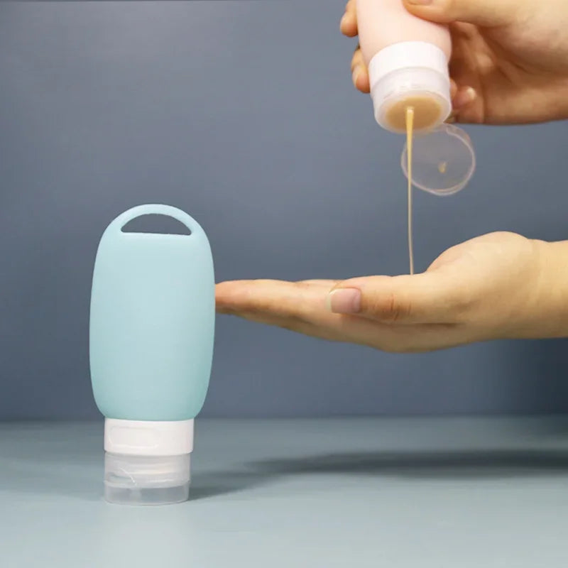 40/60/90ML Silicone Travel Bottles Leak Proof Refillable Travel Accessories Toiletries Containers Travel Cosmetic Tube #