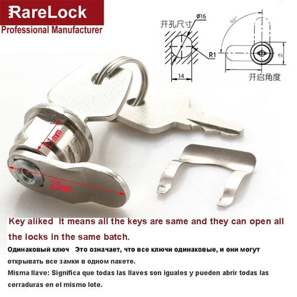 Cash Box Cam Lock for POS Machine Cash Drawer DIY Furniture Hardware Rarelock 1015 G