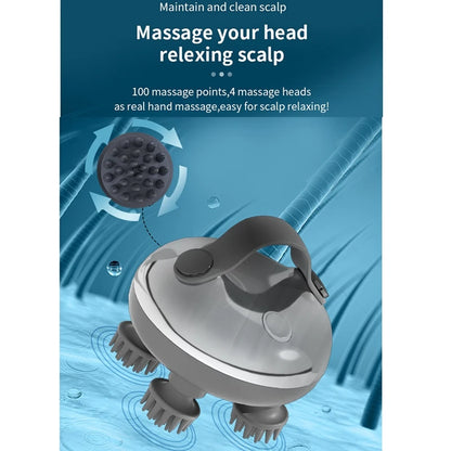 Electric Scalp Massager Rechargeable Head Massager Scalp Stress Relax Waterproof Handheld Hair Scalp Scratcher A Easy To Use