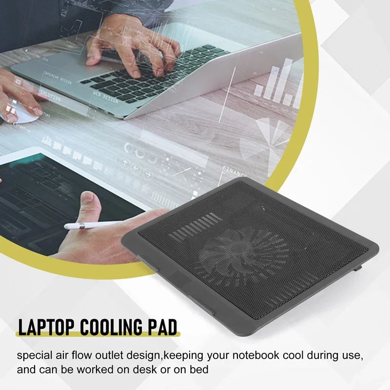 Laptop Universal Strong Winds Mute Cooling Base Tablets Laptop Cooling Pad 14 Inch Large Fan Radiator Laptop Stand Notebook