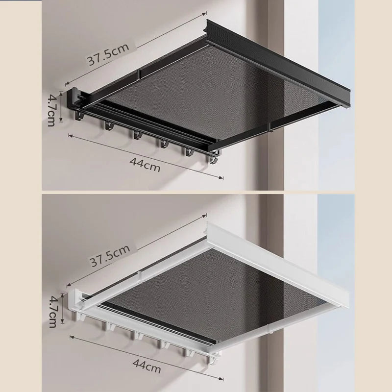 Balcony Drying Racks Retractable Drying Net Foldable Multifunctional Stainless Steel Sock Wall Shelf Bathroom Portable Organizer