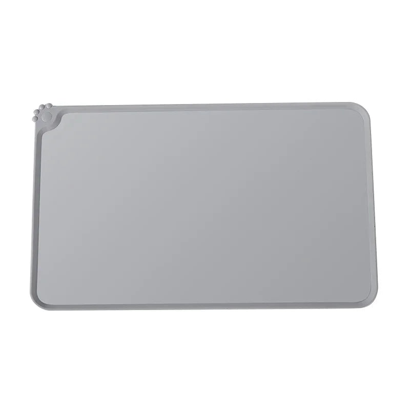 Silicone Pet Food Mat With High Lips - Waterproof & Non - Stick Feeding Pad For Dogs & Cats - Anti - Spill Feeder Tray Placemat