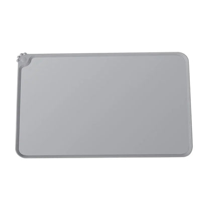 Silicone Pet Food Mat With High Lips - Waterproof & Non - Stick Feeding Pad For Dogs & Cats - Anti - Spill Feeder Tray Placemat