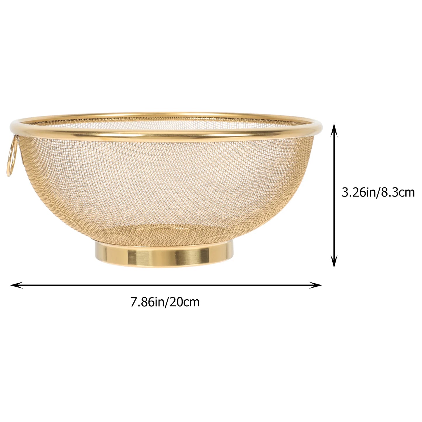 Stainless Steel Oil Filter Strainer Fine Mesh Sieve Colander Rice Drainer Metal Strainers Kitchen Tools Dining Accessories Food