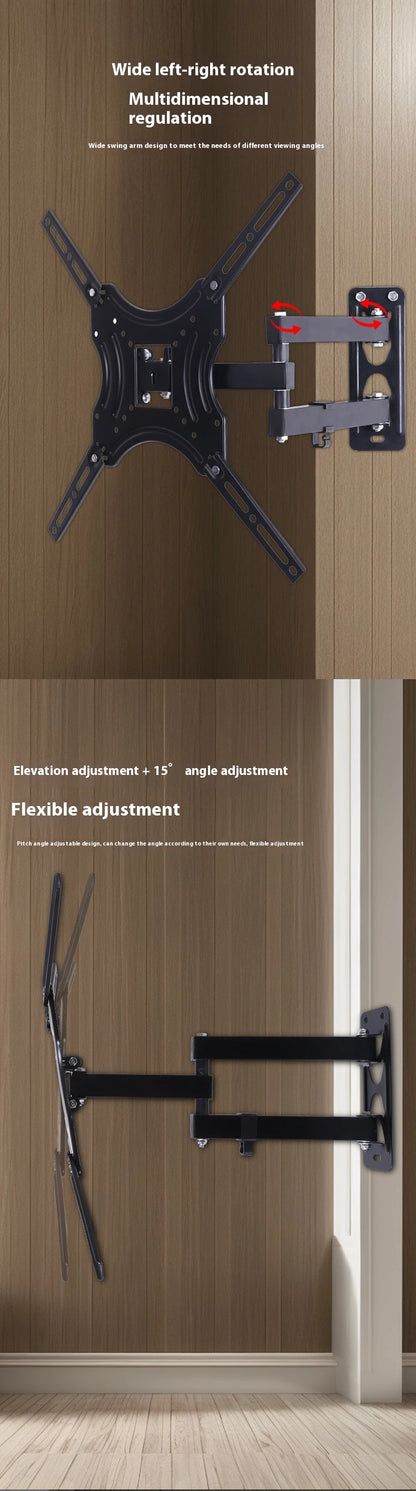 Universal Retractable TV Mounts Wall Mount Bracket LCD Monitor TV Stand Expansion Bracket Metal Flexible Arm Television Holder