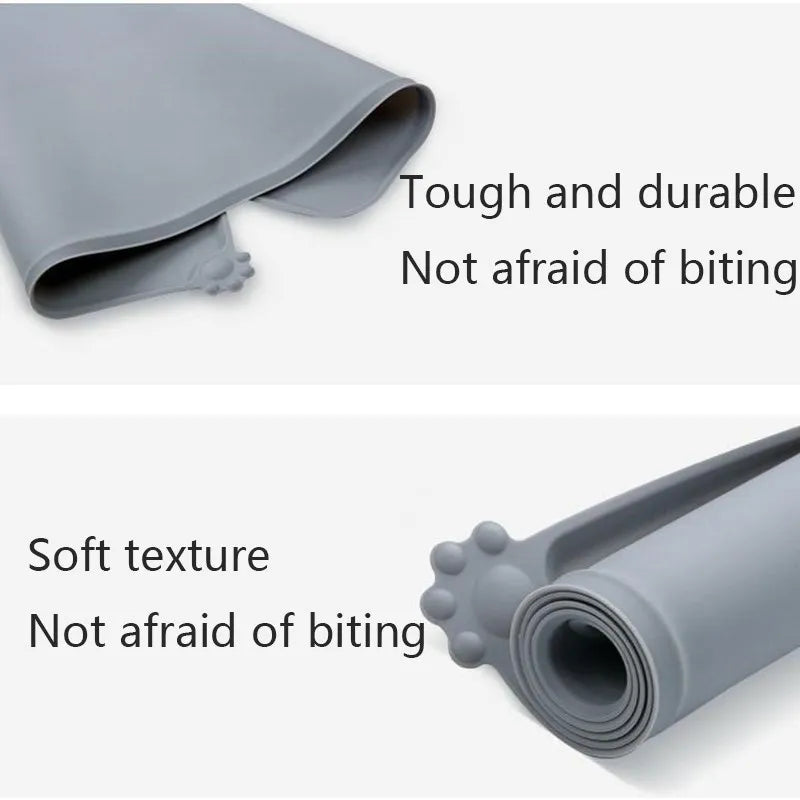 Silicone Pet Mat Pet Food Feeding Pad Waterproof Dog Cat Bowl Food Mat Puppy Feeder Tray Water Cushion Placemat