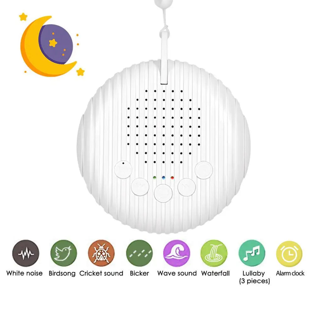 White Noise Machine USB Rechargeable Timed Shutdown Sleep Sound Machine For Sleeping Relaxation for Baby Adult Office Travel