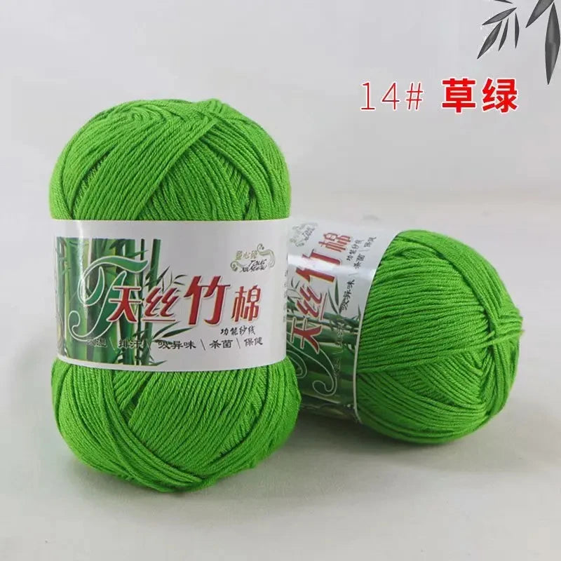 Tiansi Bamboo Cotton Yarn Bamboo Charcoal Cotton Hook Needle Thread Cotton Nitrile Woven Yarn DIY Weaving Material