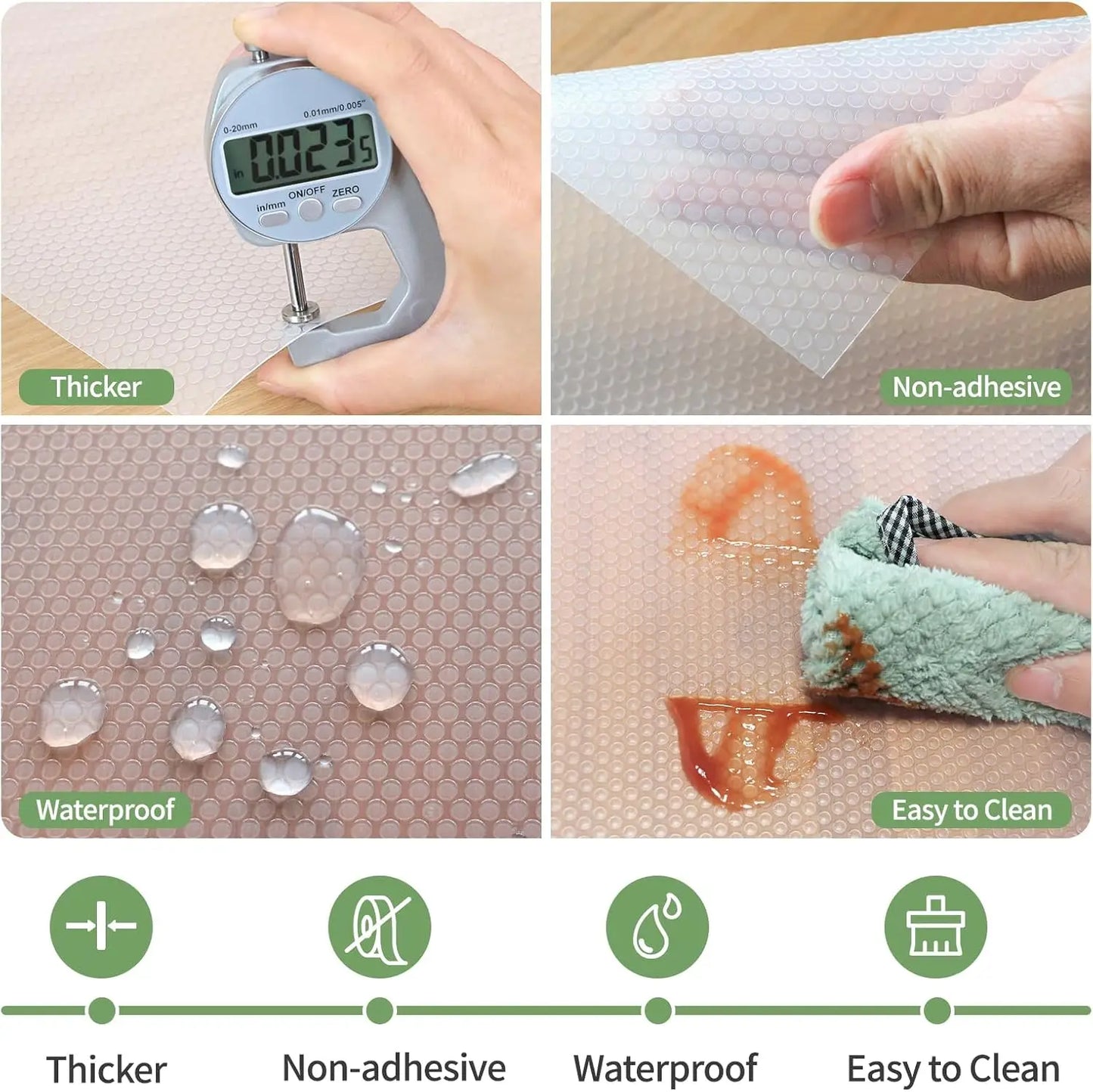 30/45/50/60x150CM Drawer Mat Shelf Cover Liners Non Slip Waterproof Closet Placemat Table Pad Paper Cabinet Mat Oil-proof Liners