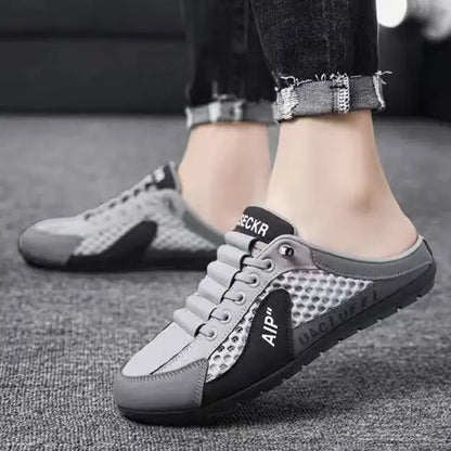 Summer Men's Half Slippers Trendy New Casual Shoe Light Walking Flats for Men Non Slip Sneaker Hot Sale Man Shoes Zapatos Hombre