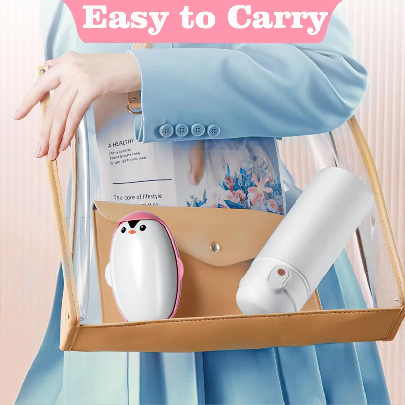 Washable Lint Remover Penguin Cute Portable Sticky Washable Reusable Clothes Dust Cleaning Hair Pet Sticky Roller Ball Traveling