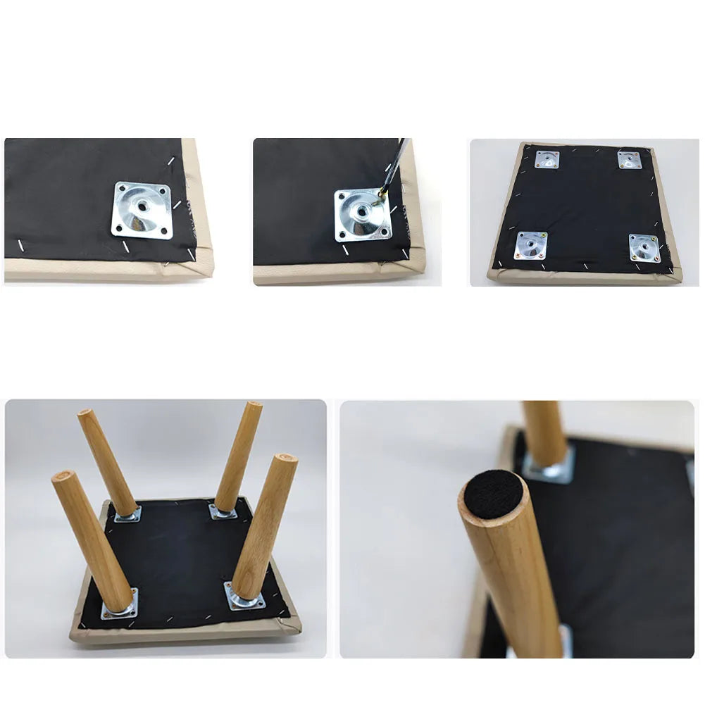 4PCS Sofa Leg Furniture Leg Screw Solid Wood Leg Wooden Table Cabinet Leg Furniture Parts Home Floor Protector