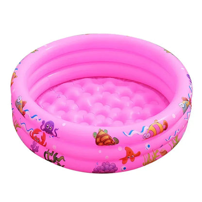 Reusable Inflatable Swimming Pool Double Layer Garden Portable Thickened For Kids Water Toys Party Round Indoor Outdoor Paddling