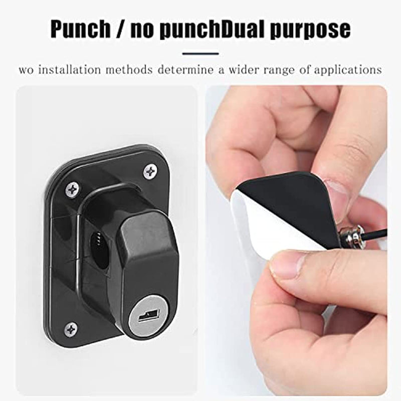 Child Safety Lock Cabinet Refrigerator Door Lock Stainless Steel Cable Protection Children Baby Window Lock Strong Fixation New