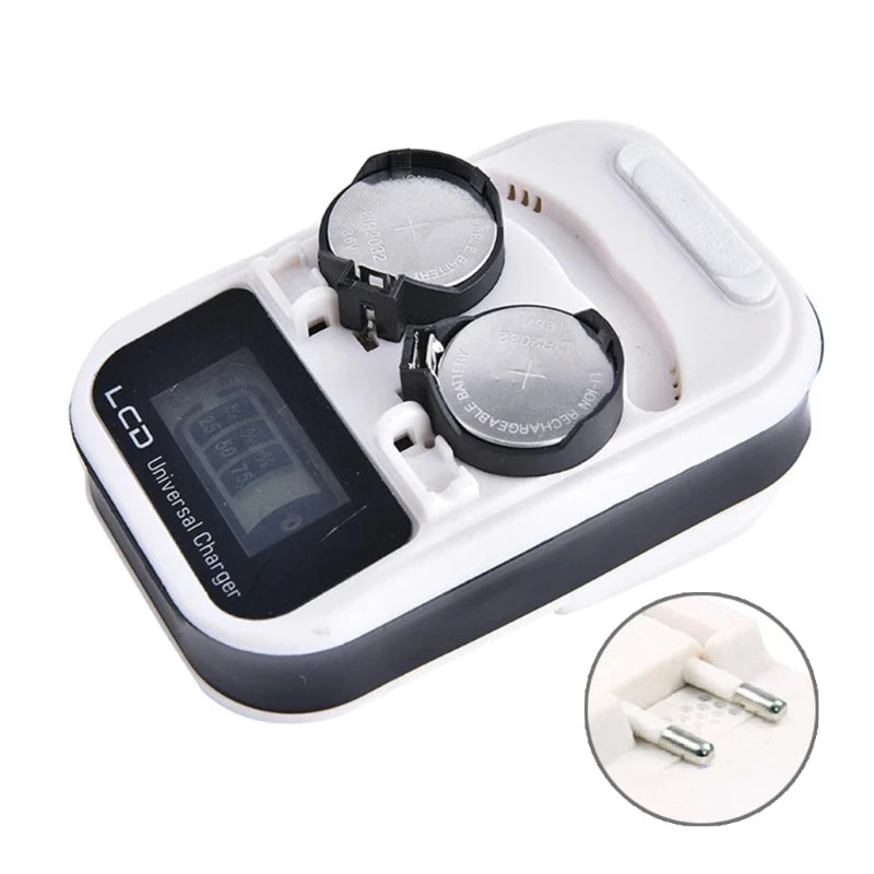 Button Battery Charger Rechargeable LCD Display for Button Lithium Battery LIR2016 LIR2025 LIR2032 ML2016 ML2025 ML2032