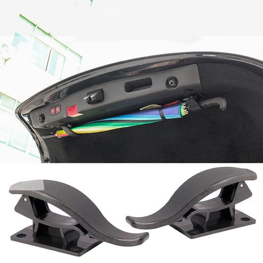 2PCS Universal Car Hook Seat Back Hook Multi-purpose Trunk Umbrella Holder Car Umbrella Storage Car Interior Accessories Storage