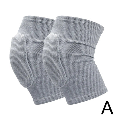 1 Pair Sports Compression Knee Pads Elastic Knee Protector Thickened Sponge Knees Brace Support For Dancing Workout Training