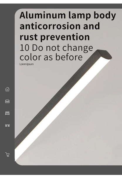 Dining hanging Chandelier  Modern Strip Pendant  Light For Kitchen Office Bedroom Hang Light Home Décor Lighting Fixtures