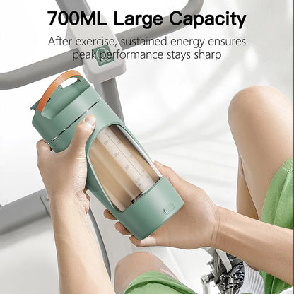 Electric Shaker Bottle Blender Holds upto 700ml  | Portable Pre Workout Whey Protein Drink Cup | Mixes Cocktails Smoothies Shake