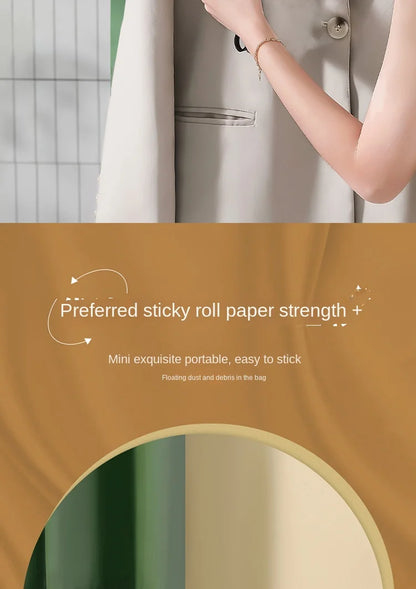 Mini Portable Lint Applicator Roller Can Be Torn To Replace Paper on The Body Stained Clothes Hair Removal Device