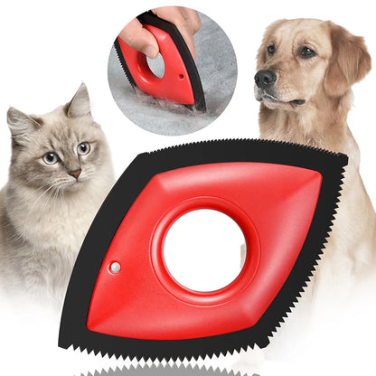 Pet Hair Remover Cat Fur Cleaning Device Carpet Sofa Car Detail Scraper Dog Lint Removal Silicone Dog Cat Fur Removal Brush Tool