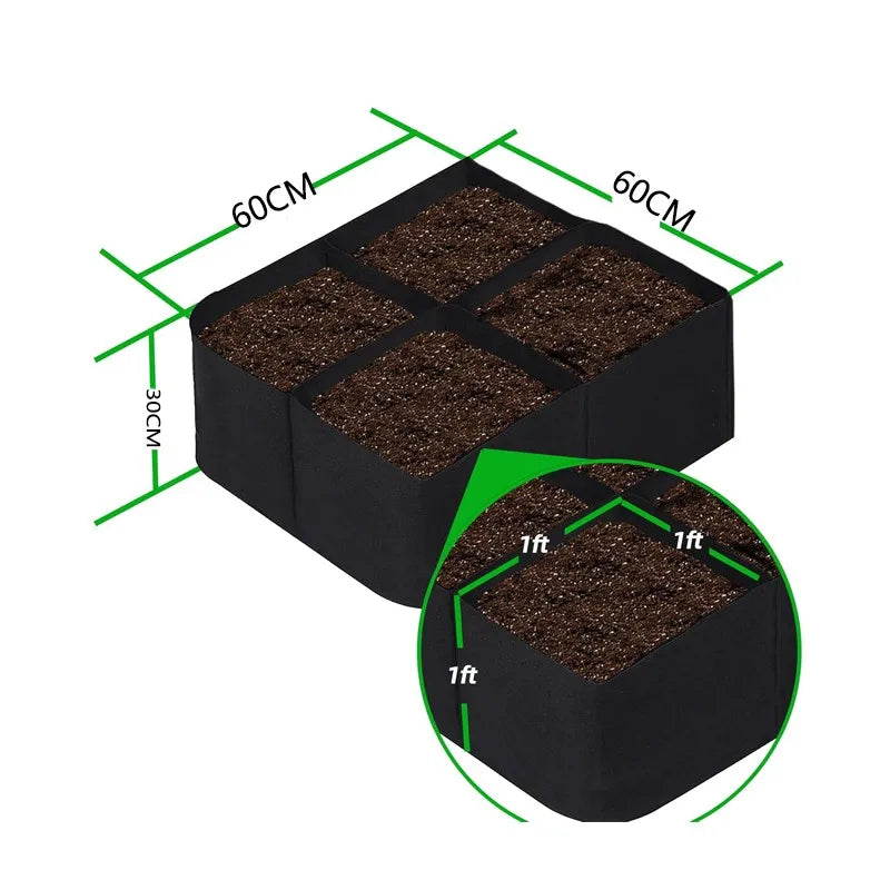 Garden Planting Grow Bag Portable Nursery Vegetable Container Giant Outdoor Planters Gardening Supplies Pots for Plants Big Size