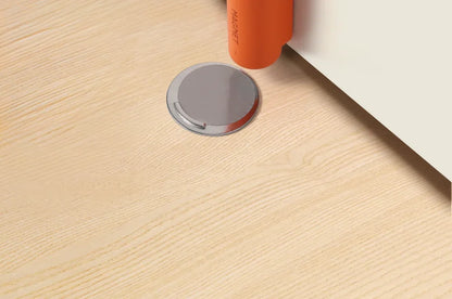 Stainless steel magnetic door stopper, gray black nail free door base, door hardware Door close prevention Door stop door closer