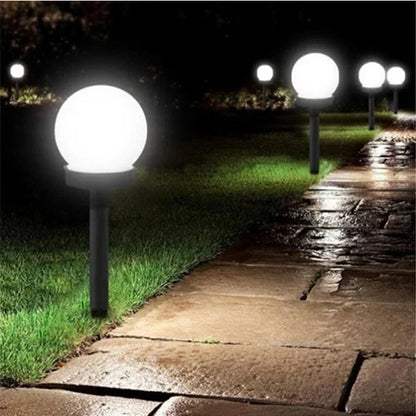 Solar LED Light Outdoor Solar Lawn Light Decor Solar Garden Light White Bulb Lawn Light Street Light Waterproof Garden Light