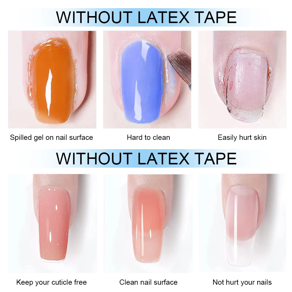 15mlNail Peel Off Liquid Anti-Overflow Glue Edge Latex Tape, Nail milk pad Peel OffCuticle Guard Nails Finger Lacquer Protectors