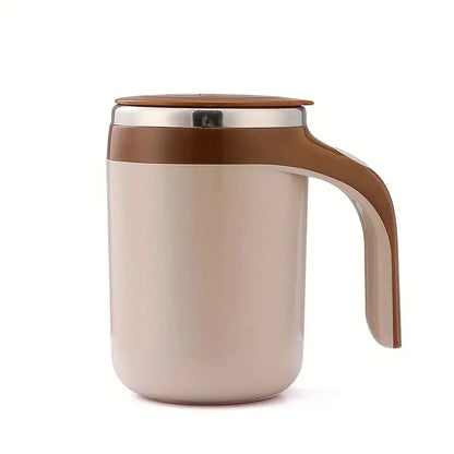 Self mixing mug: a self mixing coffee cup, a rotating home office travel mixing cup, used for mixing coffee, chocolate, etc