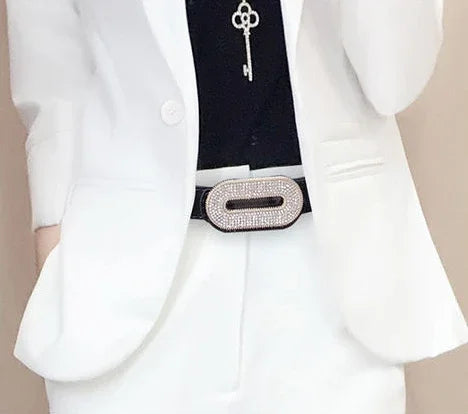 Office Outfit Professional White Wear To Work Trouser Suit Two Piece Set Pants for Women Womens 2 Pant Sets Black Blazer and Xxl