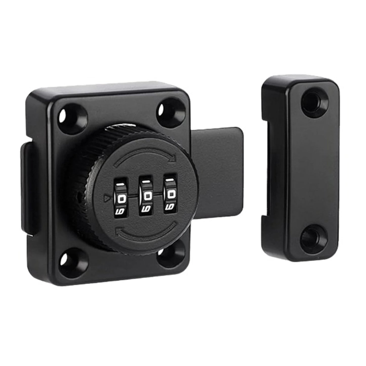 No-Punch Combination Door Cabinet Locks No Keys Needed Children Safety Enhanced Security for Home Interior Doors Entry Gate