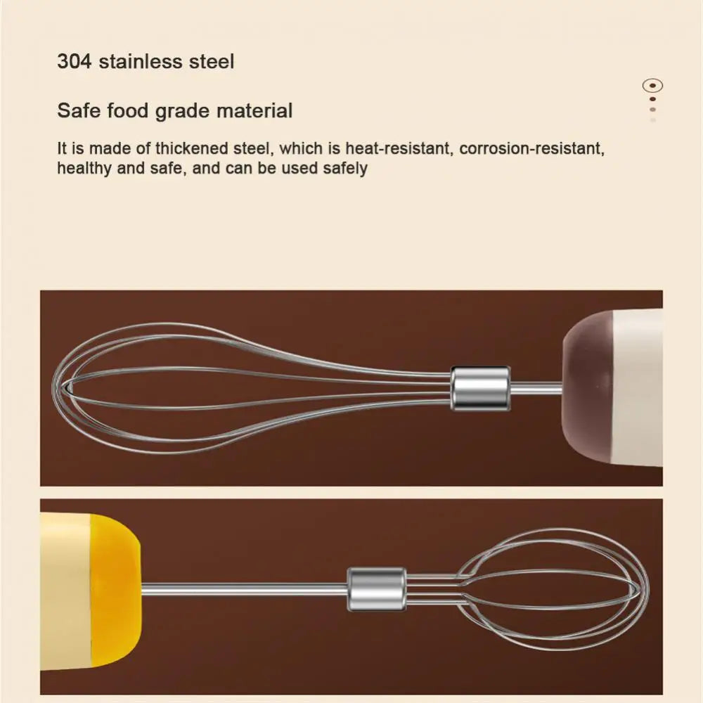 Egg Blender 3-speed High Power Foam Milk beater Double-rod Wireless USB Electric Portable Mixer Eggbeater Manual Milk Frother