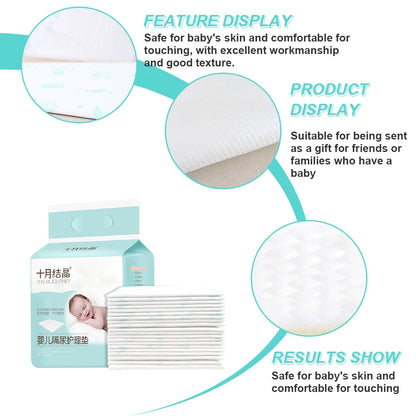 20 Pcs Disposable Changing Pad Liners Absorbent Waterproof Diaper Pads Non Woven Fabric Baby Diaper Changes Comfortable Changing
