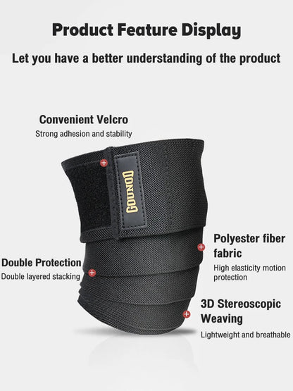 Knee Pads Sports Elastic Wrap Kneepad Support for Gym FitnessSquats Exercise Knees Protect  & Elbow Pads Braces【1PC】