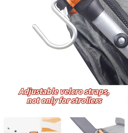 Baby Stroller Hooks 2Pcs Leather Hook  for Hanging Diaper Bags Kindergarten Universal Accessory